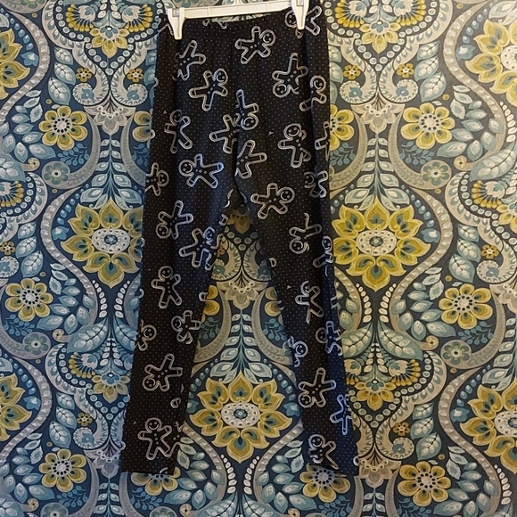 Black & White Gingerbread man Leggings - Picture 2 of 3